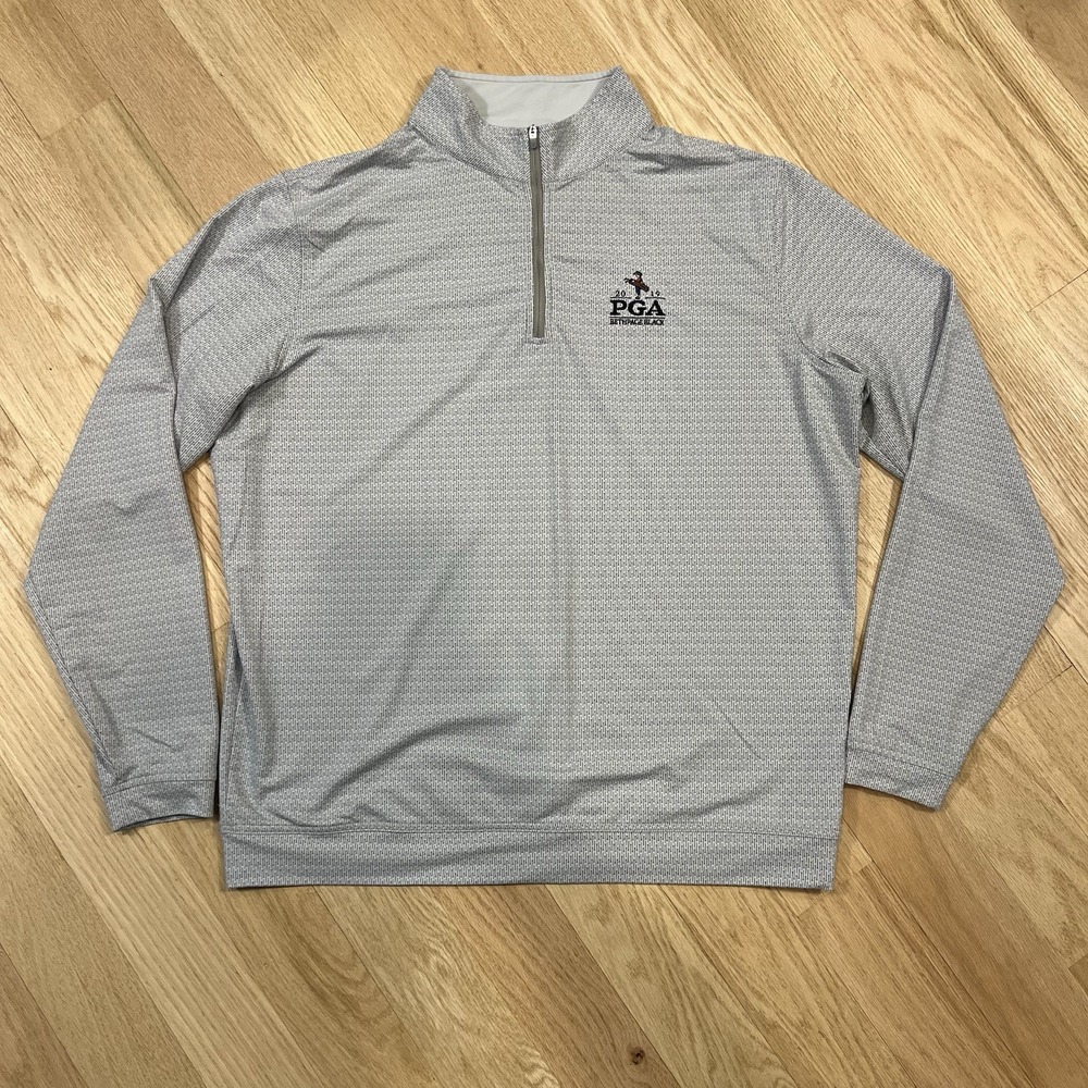 Peter Millar Pullover Performance Quarter Zip Men… - image 1
